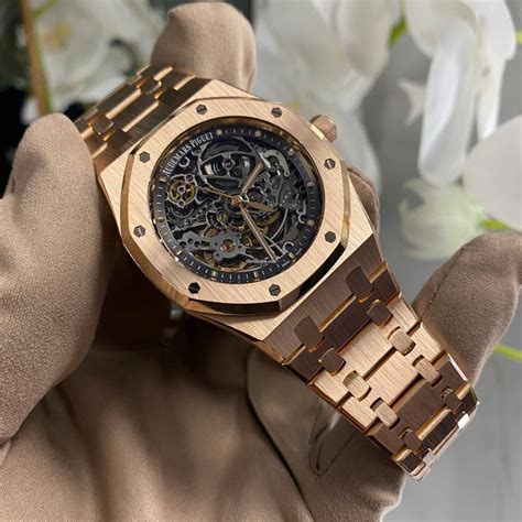 audemars piguet skeleton rose gold price|Audemars Piguet iced out skeleton.